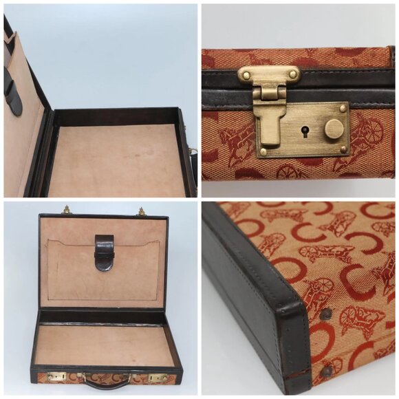 CELINE C Sulky Trunk Case Trunk Canvas Beige Gold - Picture 13 of 14